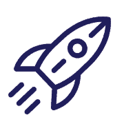 rocketship symbolizing startups who want startup flat fee packages