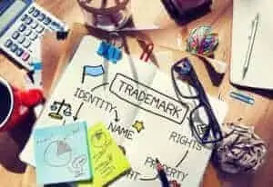 trademark written in a brand strategy book for NJ trademark attorney